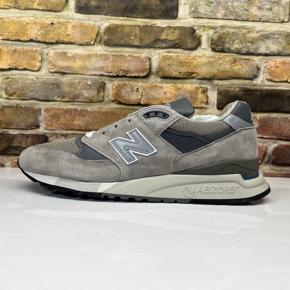 Mens Size 8 - New Balance 998 Grey Reflective Silver Made in USA U998GR